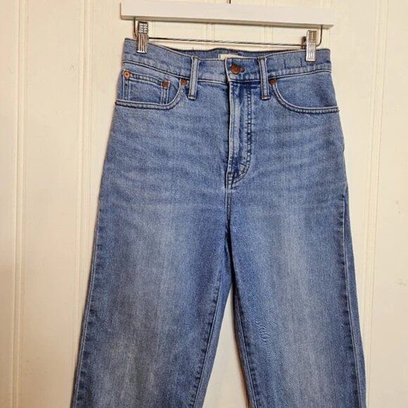 Madewell The Perfect Vintage Jeans Blue Denim High Rise Straight Women's Size 26 - Picture 3 of 14